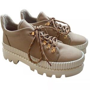 Silent D Platform Canvas Oxford Beige